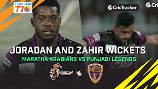 Jordan and Zahir Wickets | Maratha Arabians vs Punjabi Legends | Abu Dhabi T10 League