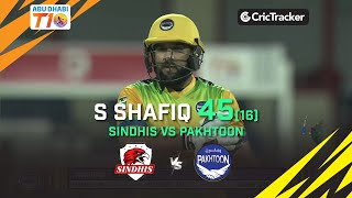 Pakhtoon vs Sindhis | Shafiqullah Shafiq 45(16) | Abu Dhabi T10 League
