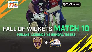 Punjabi Legends vs Bengal Tigers | Fall Of Wickets | Abu Dhabi T10 League Season 2