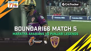 Players of Punjabi Legends smashes uncountable fours in the Abu Dhabi T10 League.