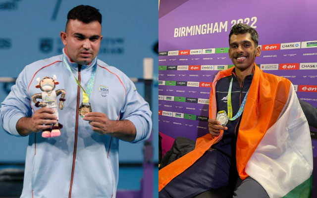 Sudhir and Murali Sreeshankar in Commonwealth games 2022