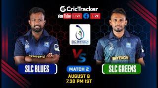 SLC Invitational T20 League LIVE - Match 2, SLC Blues vs SLC Greens