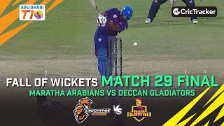 Maratha Arabians vs Deccan Gladiators | Final Fall of Wickets | Abu Dhabi T10 Season 3
